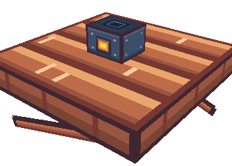 The stove on a deck tile, from the game